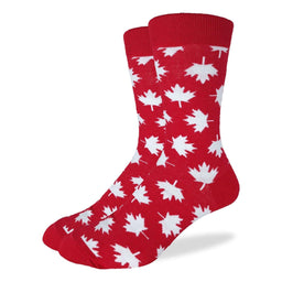Men's Big & Tall Canada Maple Leaf Socks
