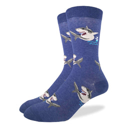 Men's Big & Tall Shark Socks