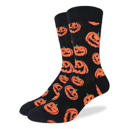 Men's Big & Tall Halloween Pumpkins Socks