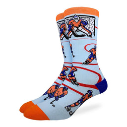 Men's Hockey, Orange & Blue Socks