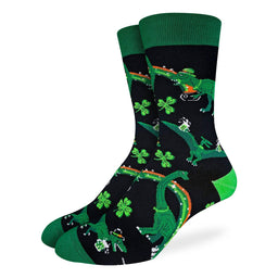 Men's St Patrick's Day Dinosaurs Socks