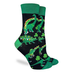 Women's St. Patrick's Day Dinosaurs Socks