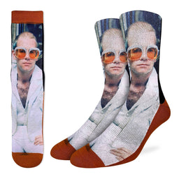 Men's Elton John in White Jacket Socks