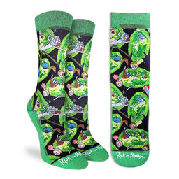 Women's Rick and Morty Wormholes Socks