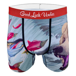 Men's Bear Catching Salmon Underwear
