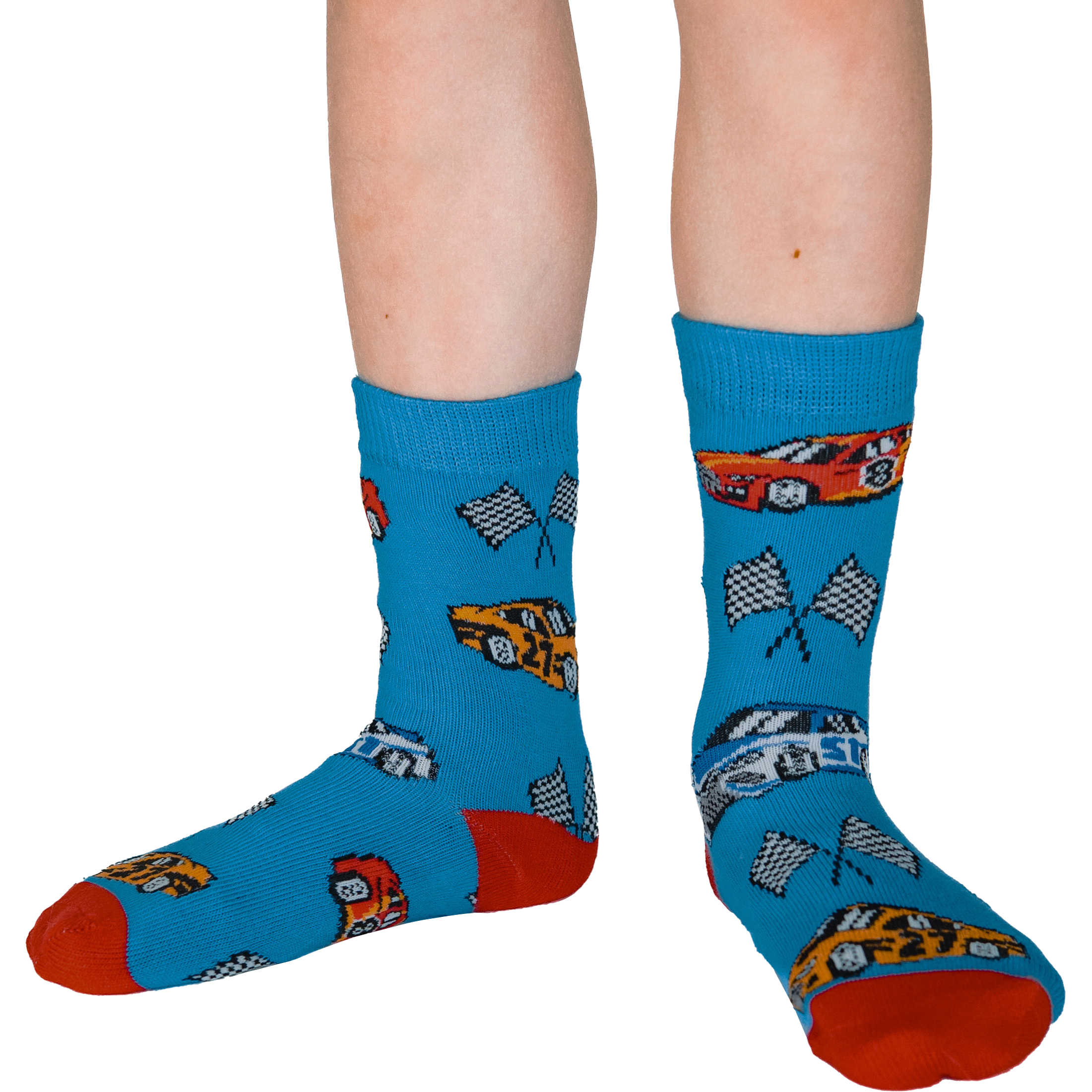 Trucks, Helicopters and Race Cars Kids Socks