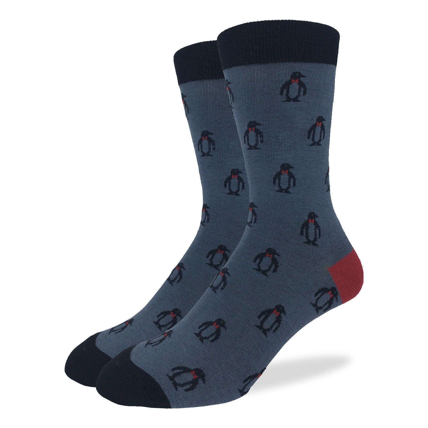 Men's Big & Tall Gray Penguin Socks