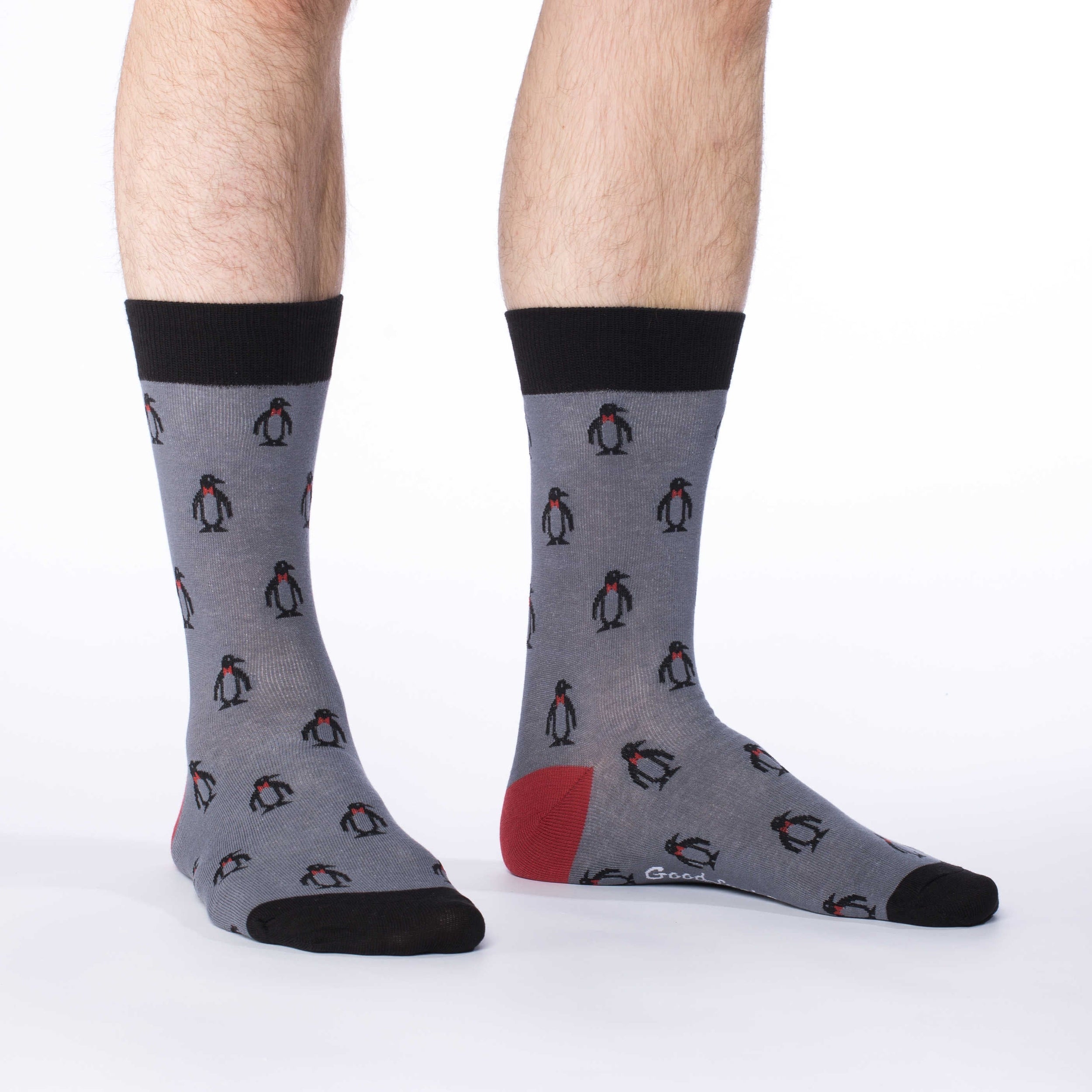 Men's Big & Tall Gray Penguin Socks