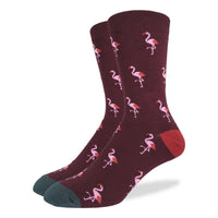 Men's Big & Tall Pink Flamingo Party Socks