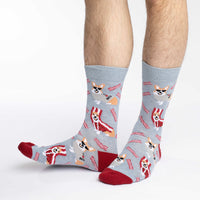 Men's Big & Tall Corgi Bacon Socks