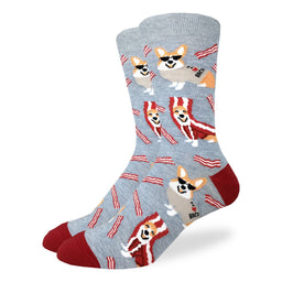 Men's Big & Tall Corgi Bacon Socks