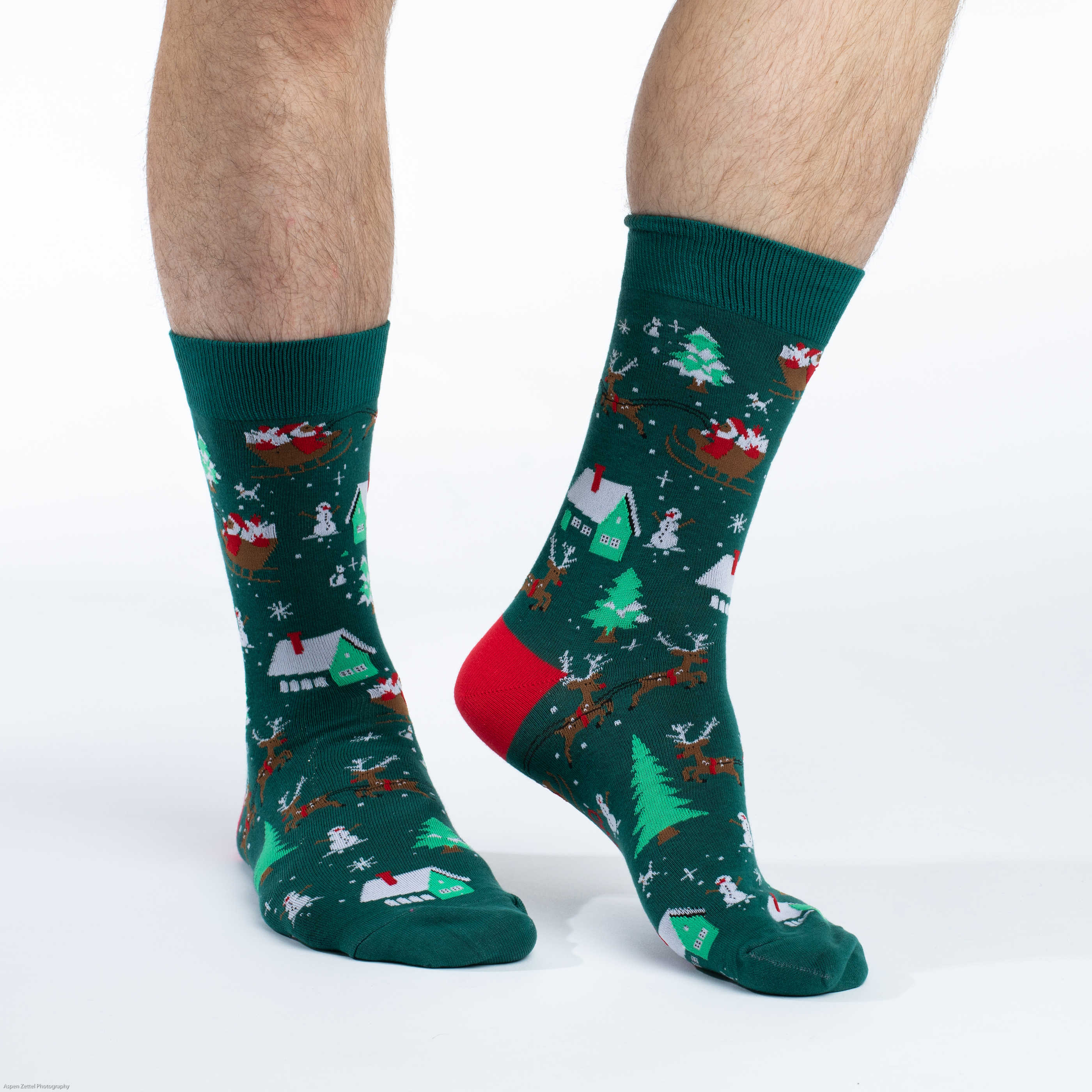 Men's Santa on a Sled Socks