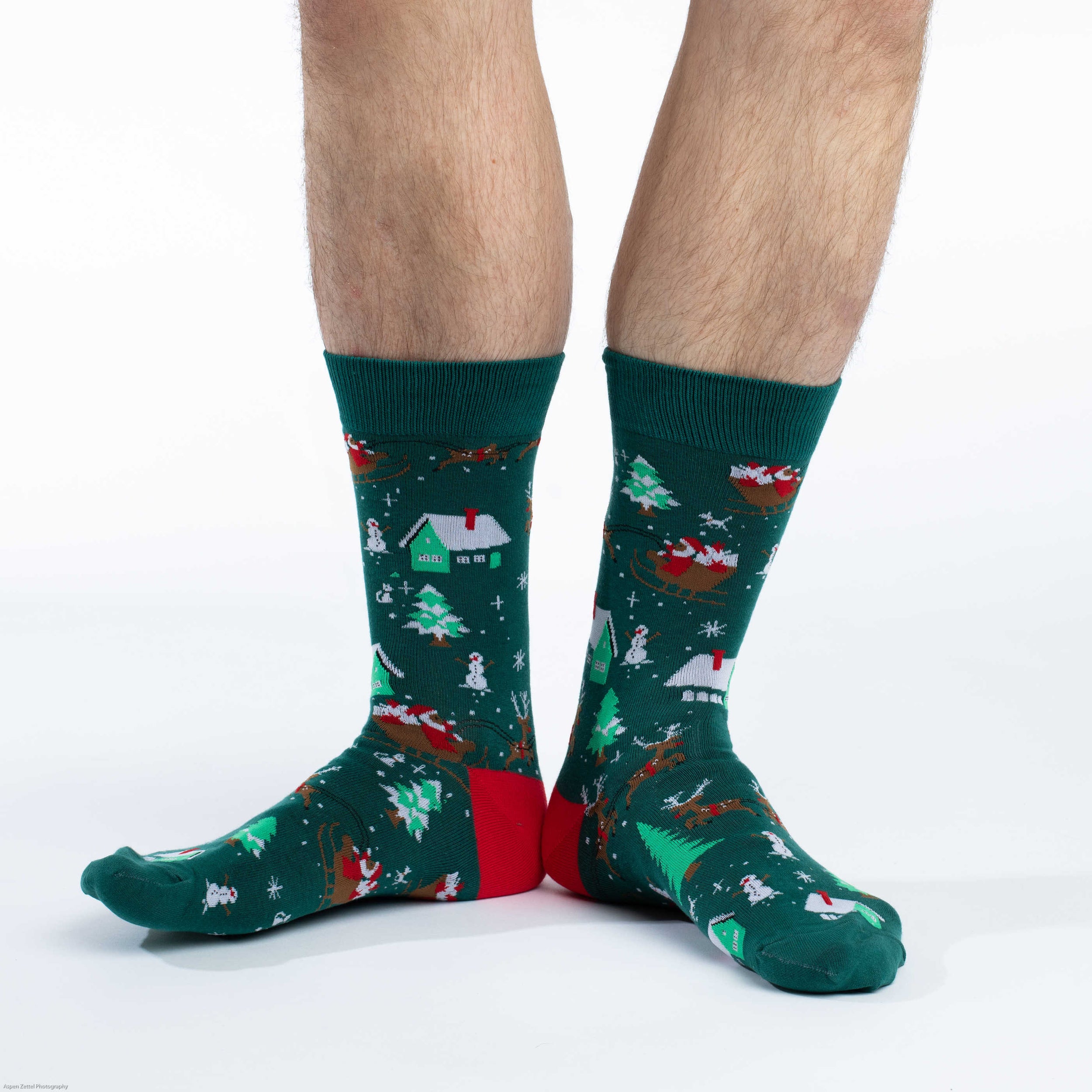 Men's Santa on a Sled Socks