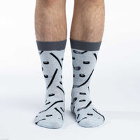 Men's Hockey Sticks and Pucks Socks