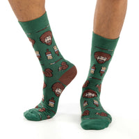 Men's Bob Ross Faces Socks