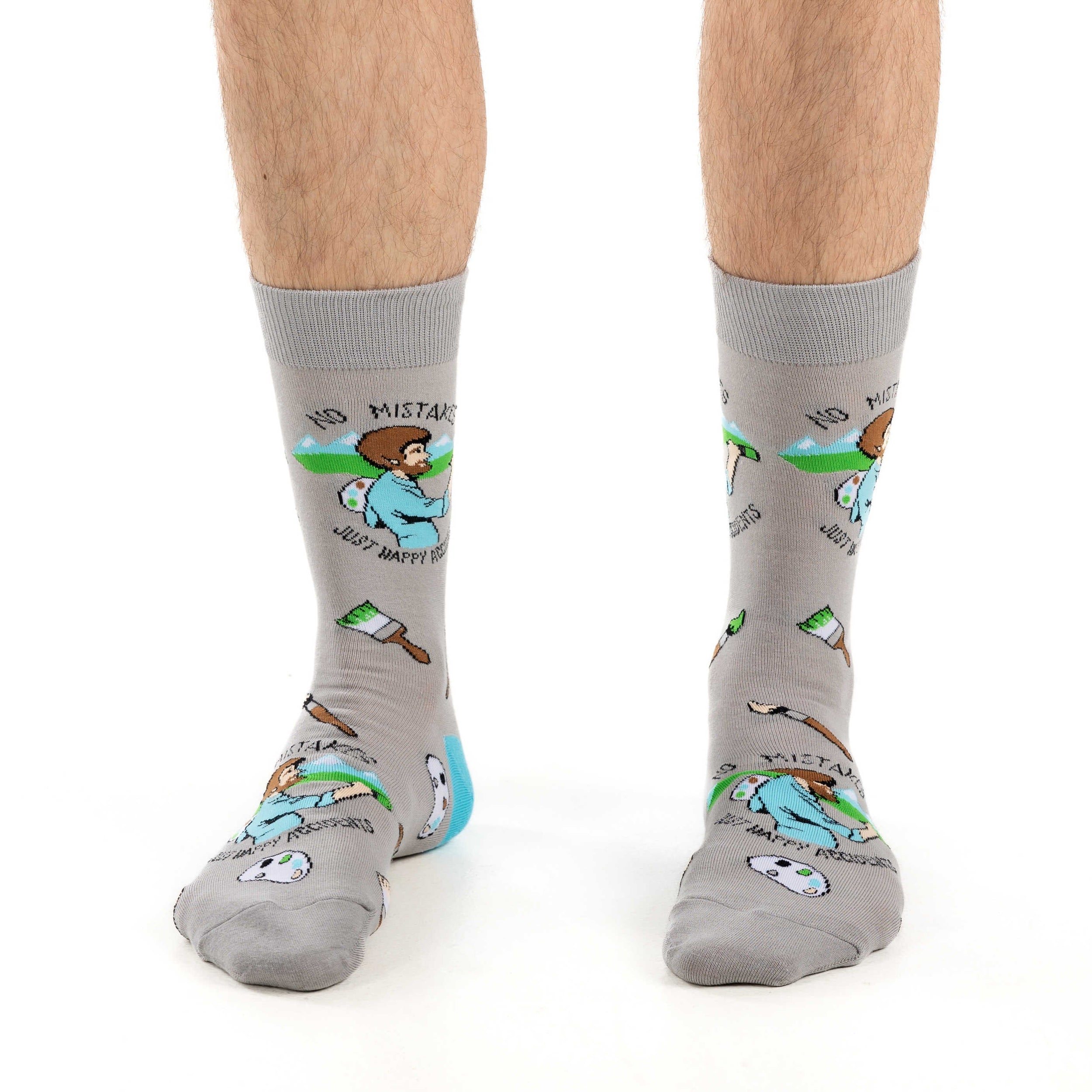 Men's Bob Ross Happy Accident Socks