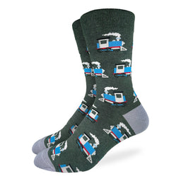 Men's Big & Tall Train Locomotive Socks