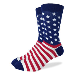 Men's Big & Tall American Flag Socks