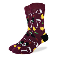 Men's Big & Tall Wine & Cheese Socks