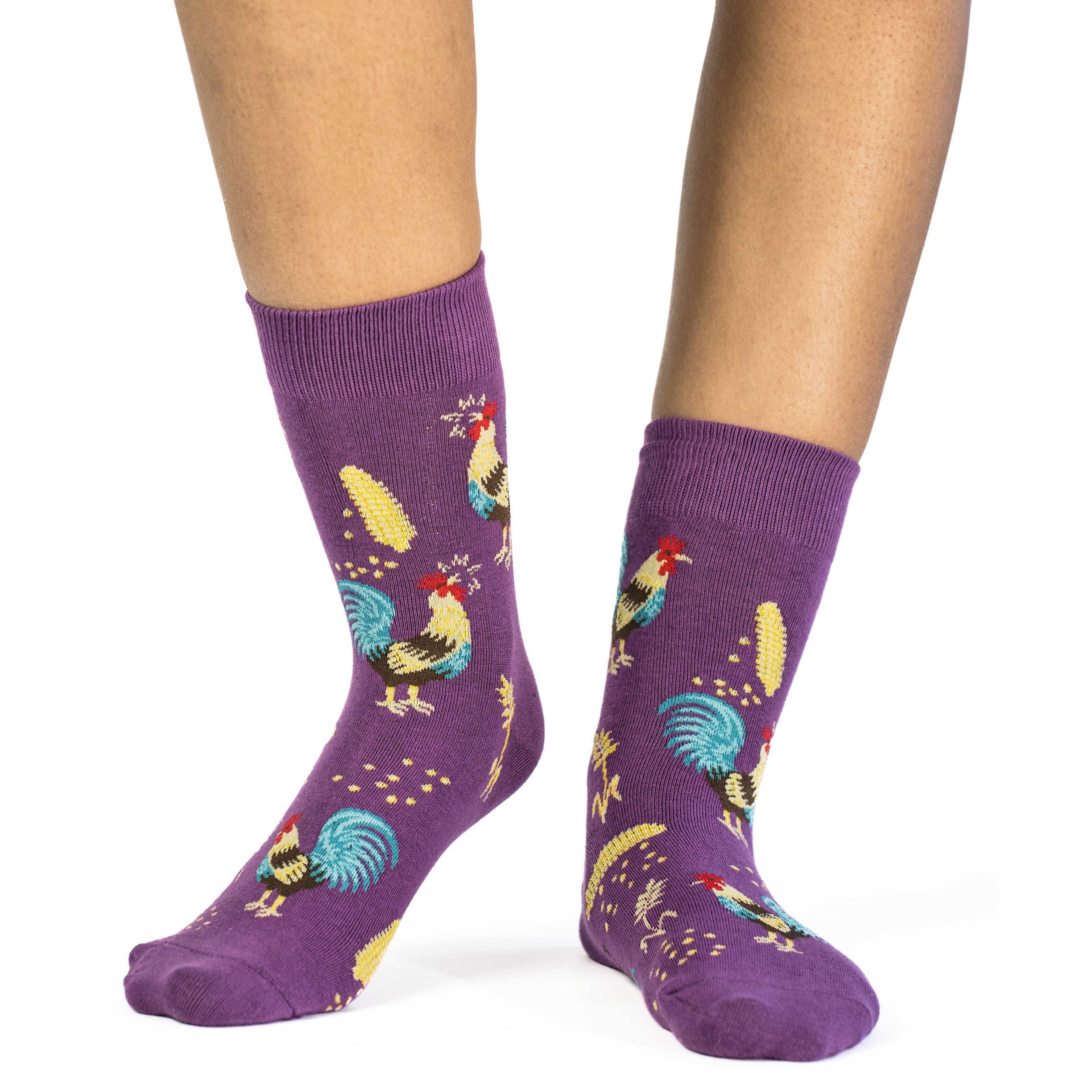 Women's Purple Rooster Socks