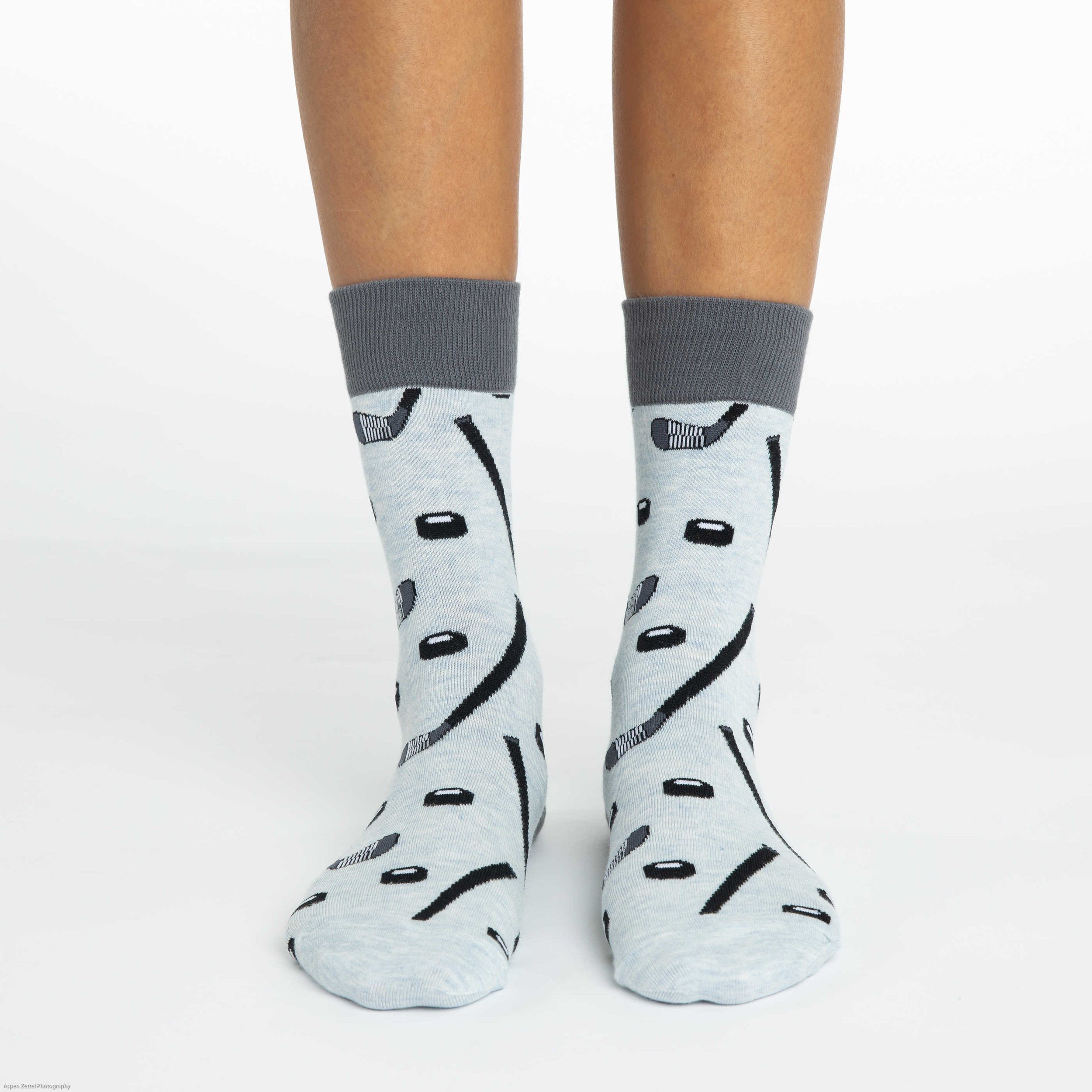 Women's Hockey Sticks and Pucks Socks