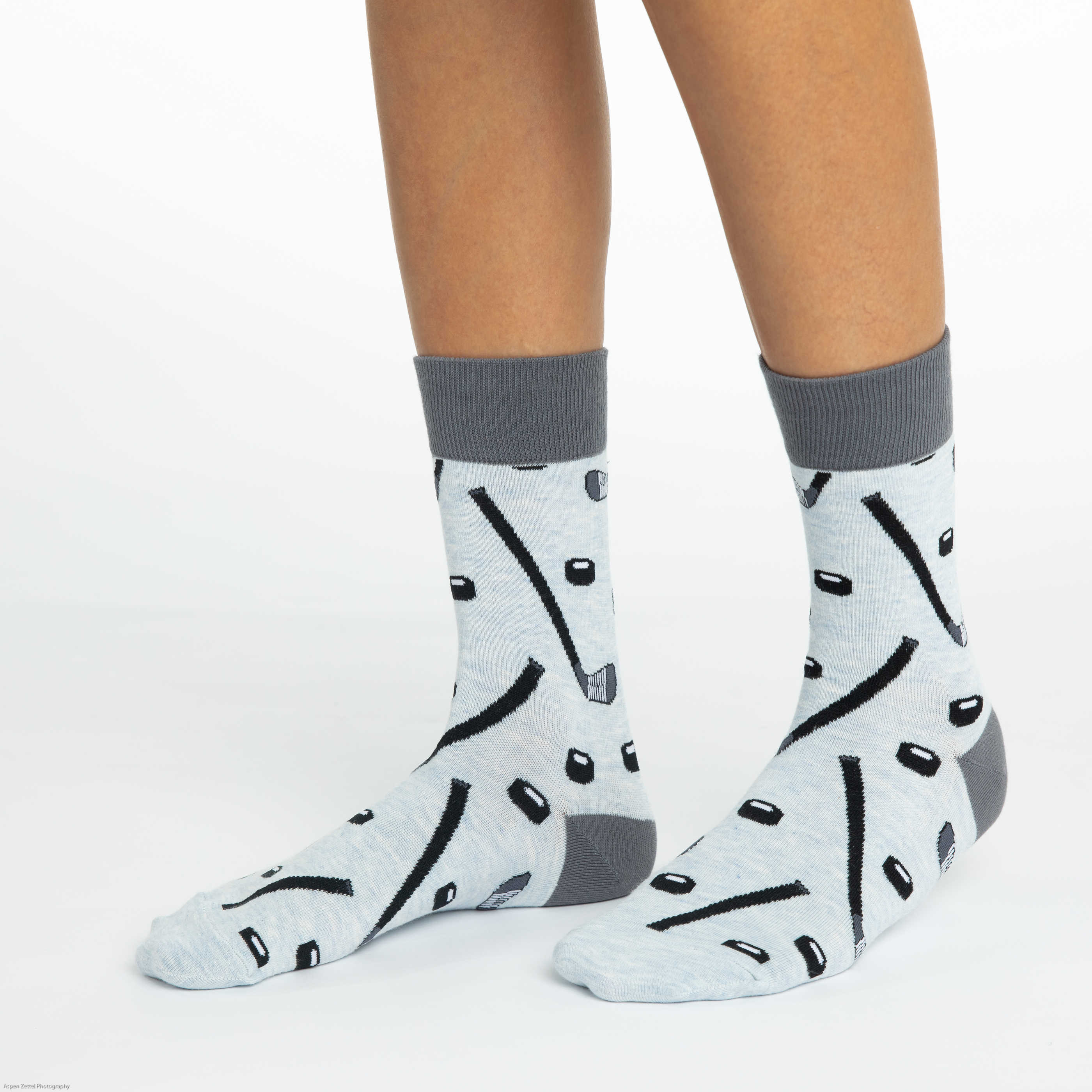 Women's Hockey Sticks and Pucks Socks