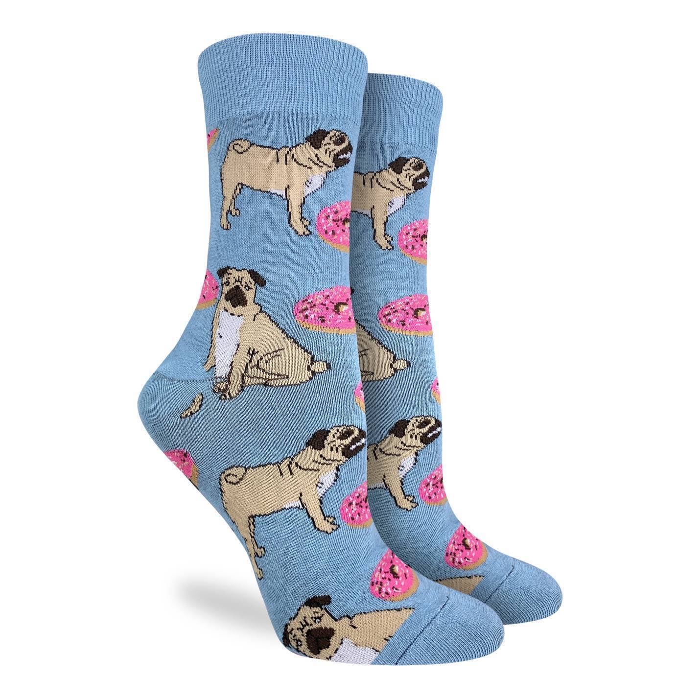 Women's Pugs and Donuts Socks