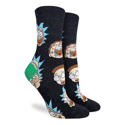 Women's Rick and Morty, Facial Expressions Socks