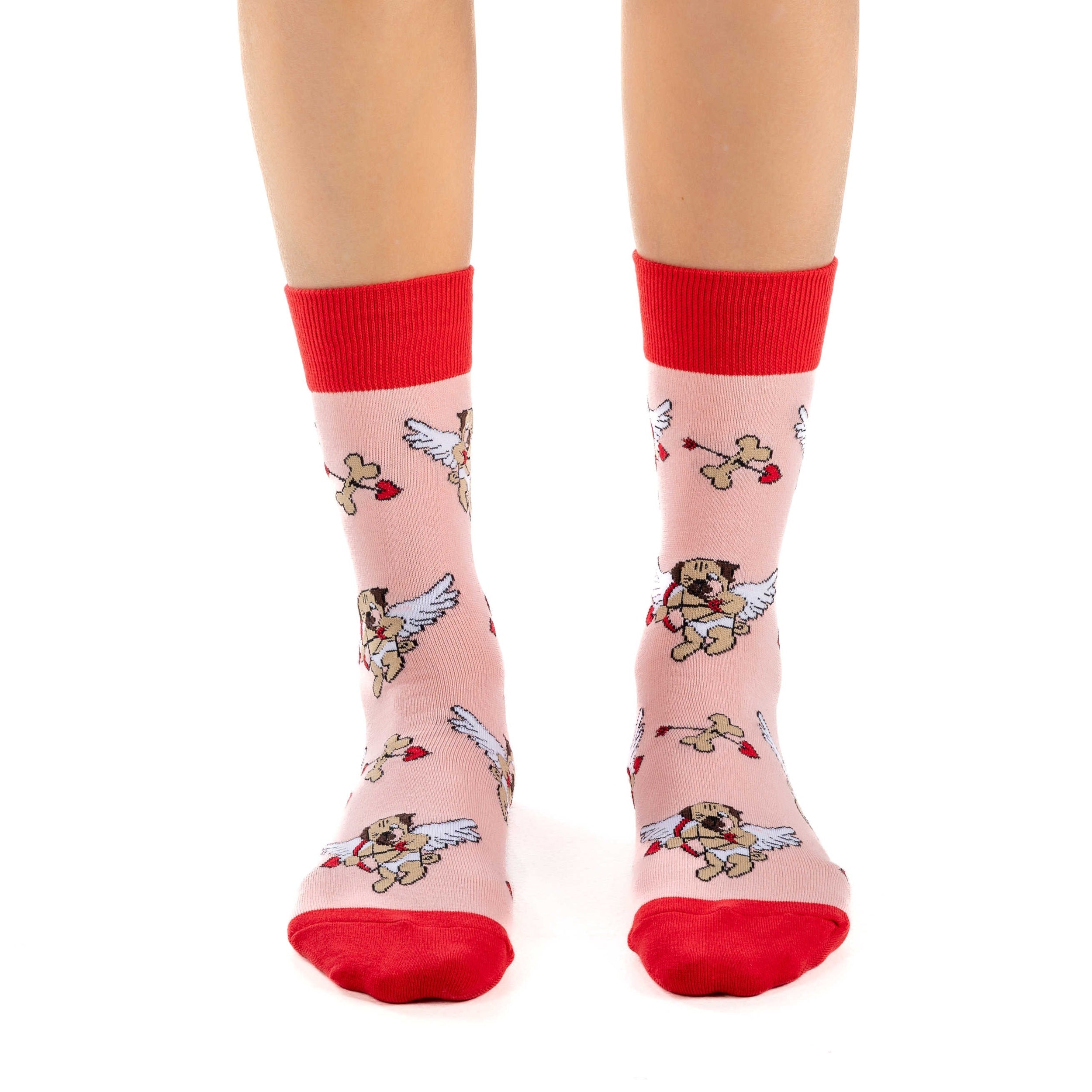 Women's Cupid Pugs Socks