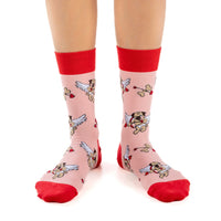 Women's Cupid Pugs Socks