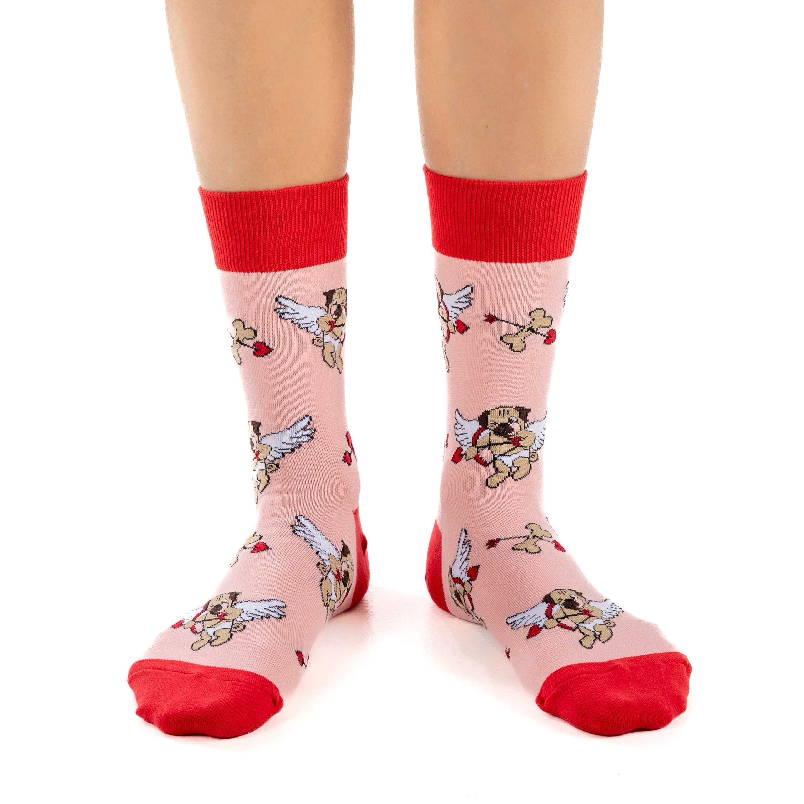 Women's Cupid Pugs Socks