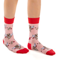Women's Cupid Pugs Socks