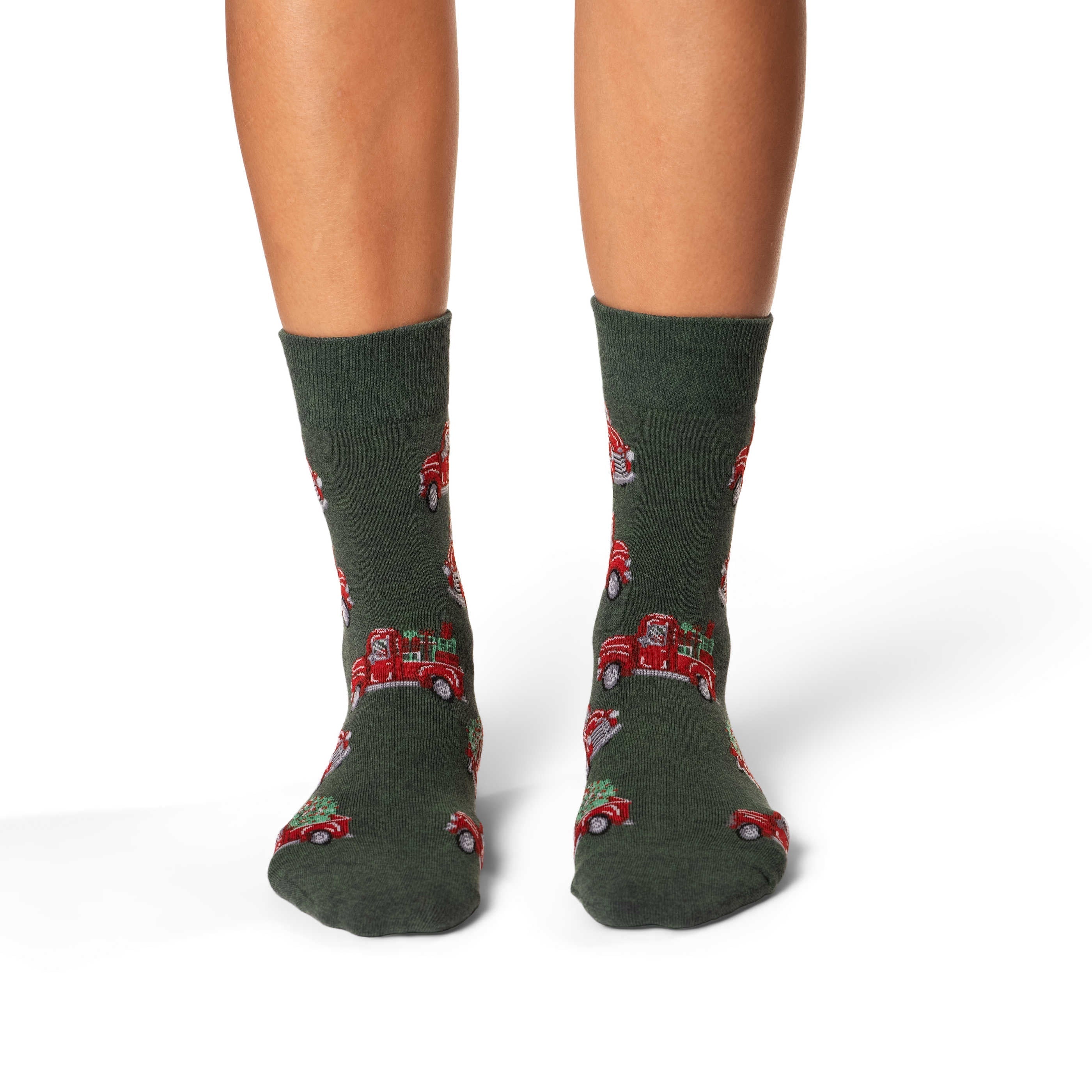 Women's Christmas Trucks Socks