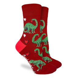 Women's Valentines Day Dinosaurs Socks