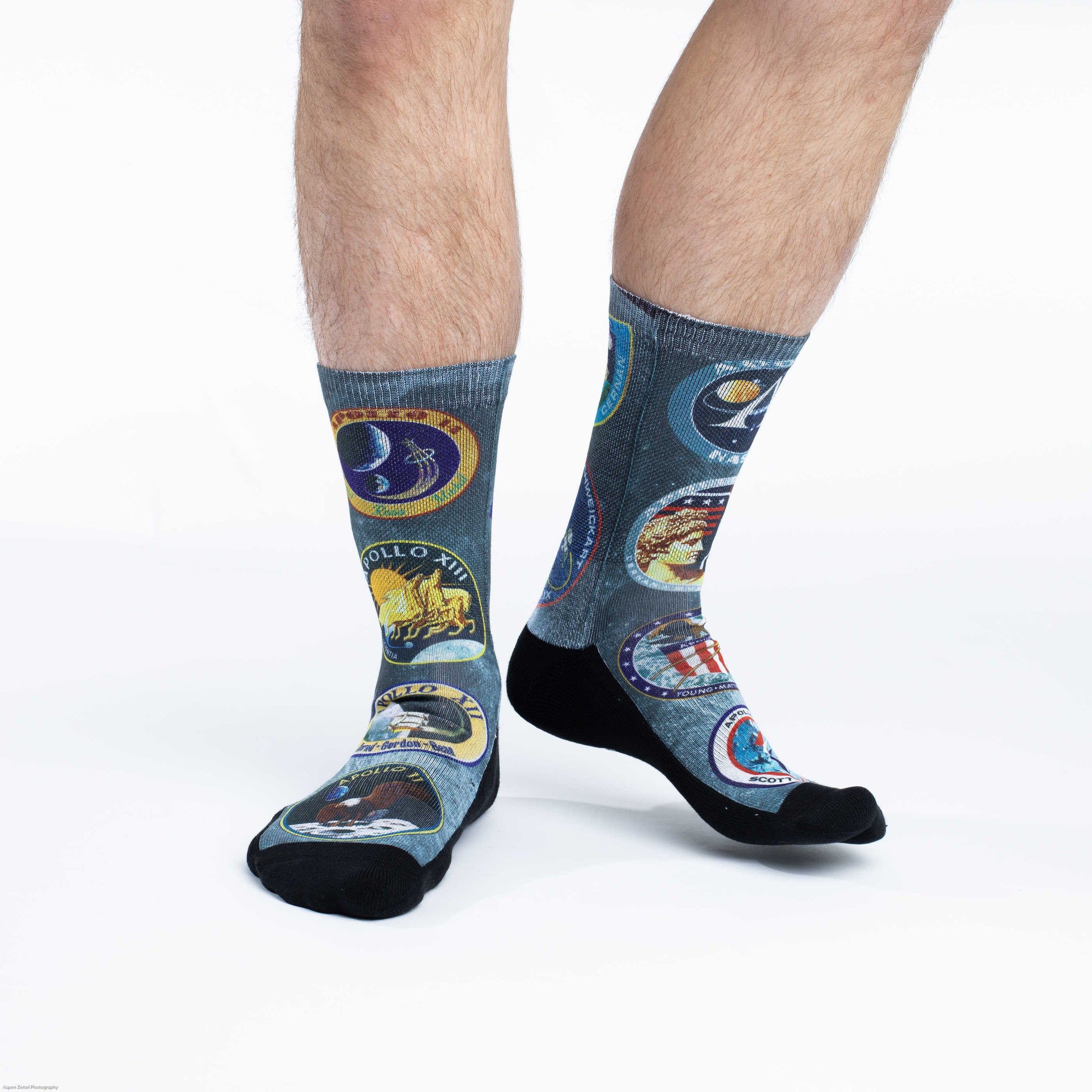 Men's Apollo Mission Patches Socks