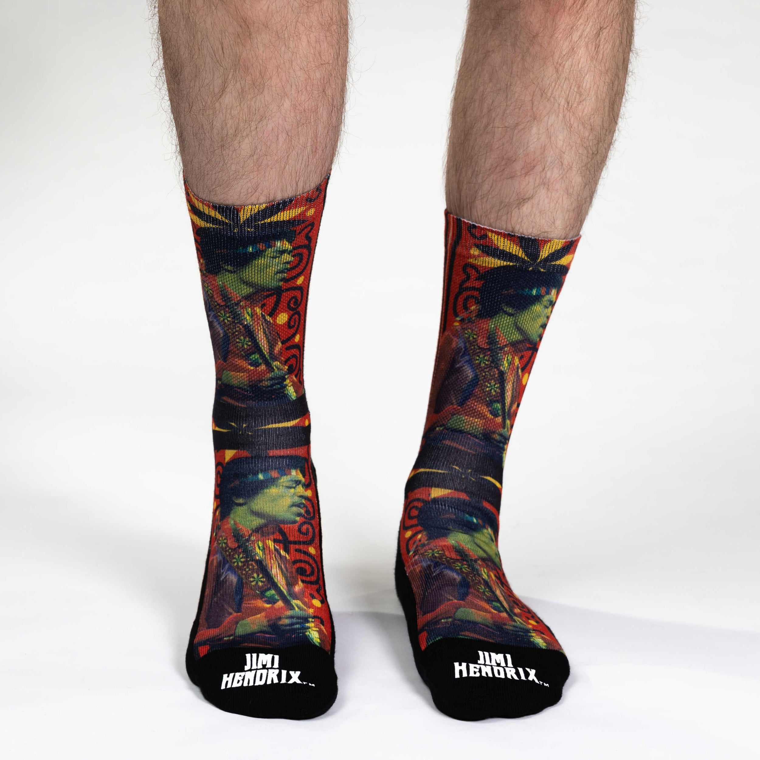 Men's Jimi Hendrix Guitar Strap Socks