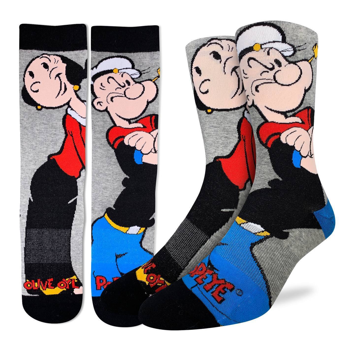 Men's Popeye and Olive Socks