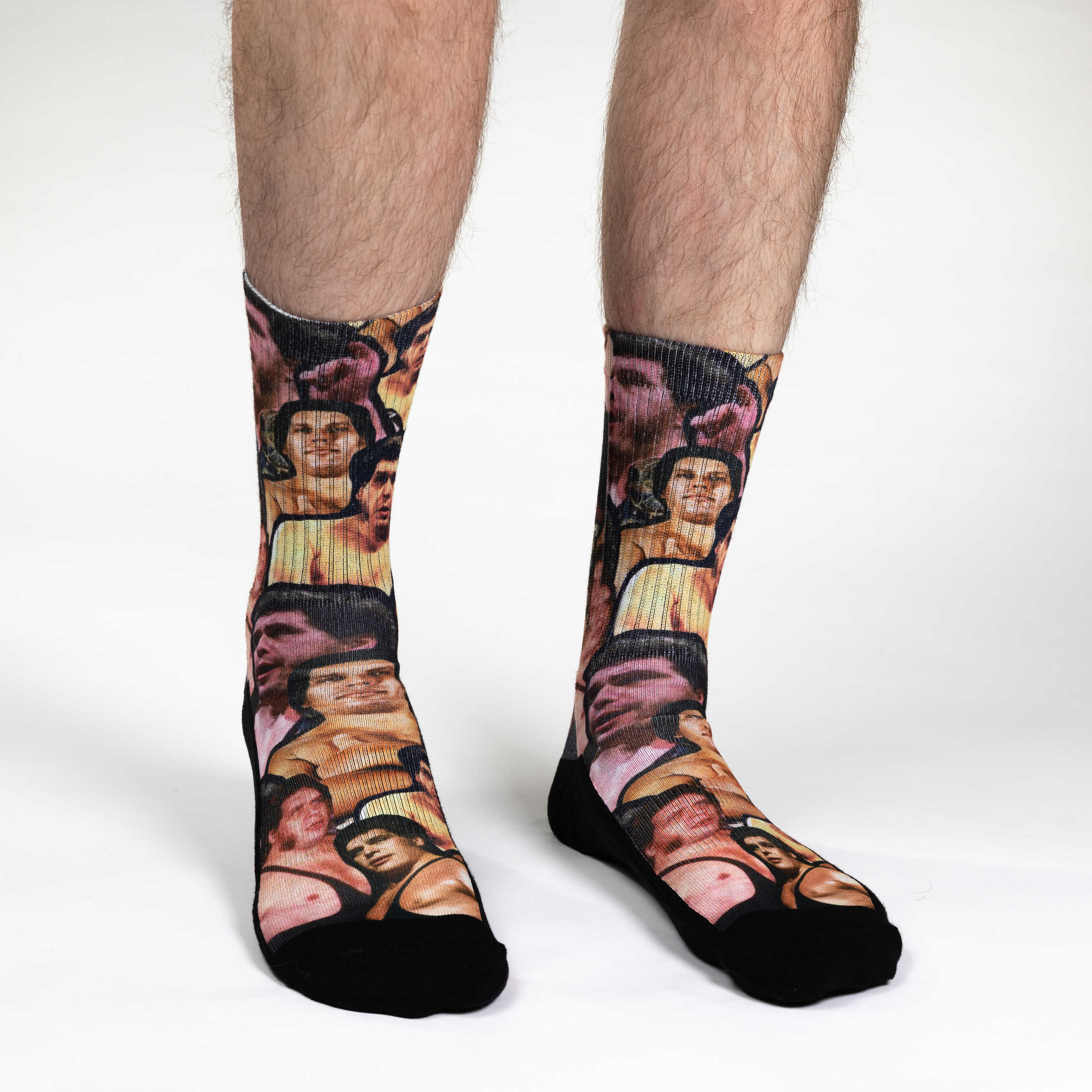 Men's Andre the Giant Collage Socks