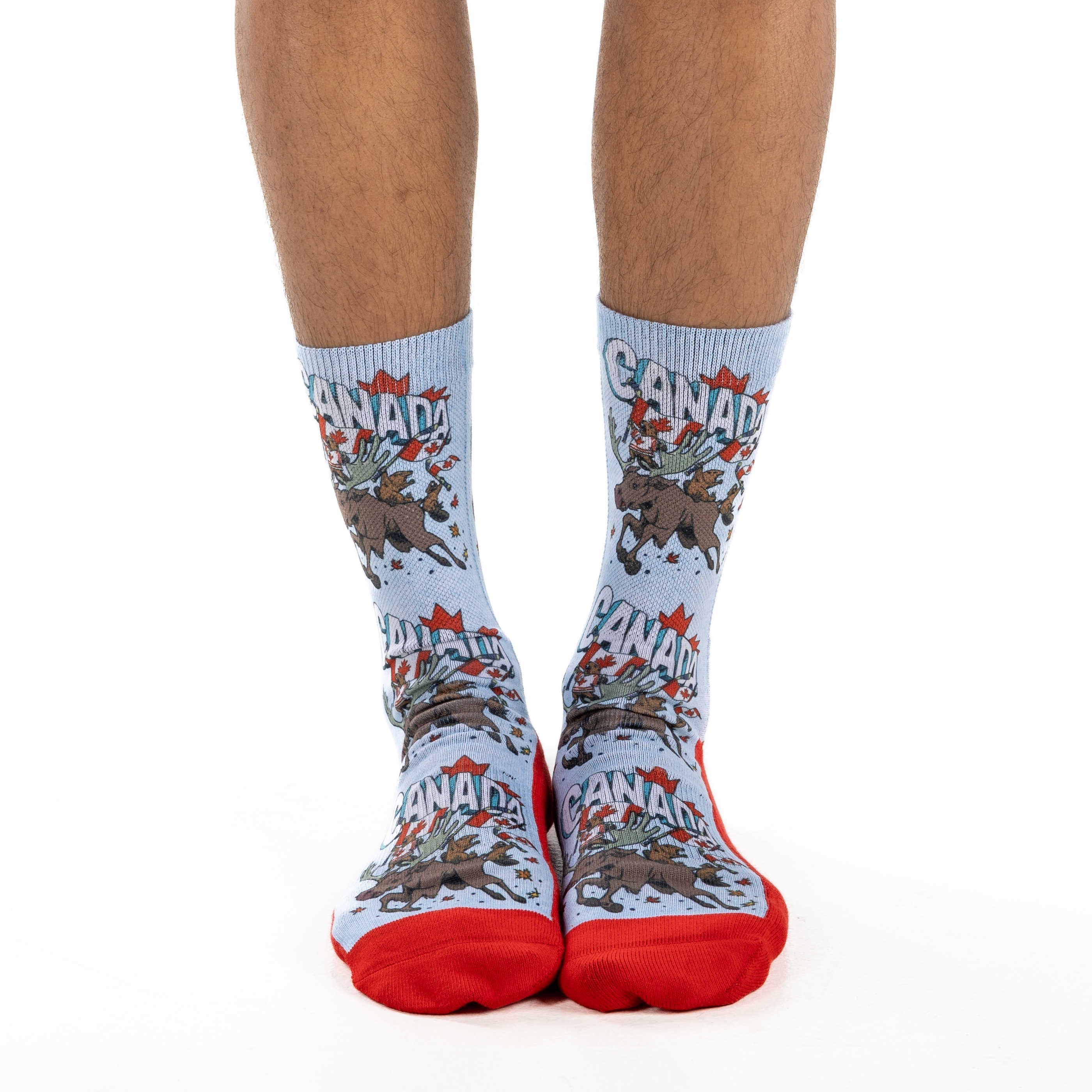 Men's Majestic Canadian Moose & Beaver Socks