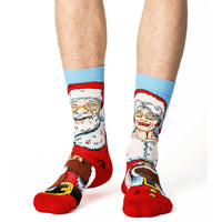 Men's Santa and Mrs. Claus Socks