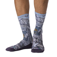 Men's Pigeons at the Public Library Socks