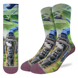 Men's Steam Train Locomotive Socks