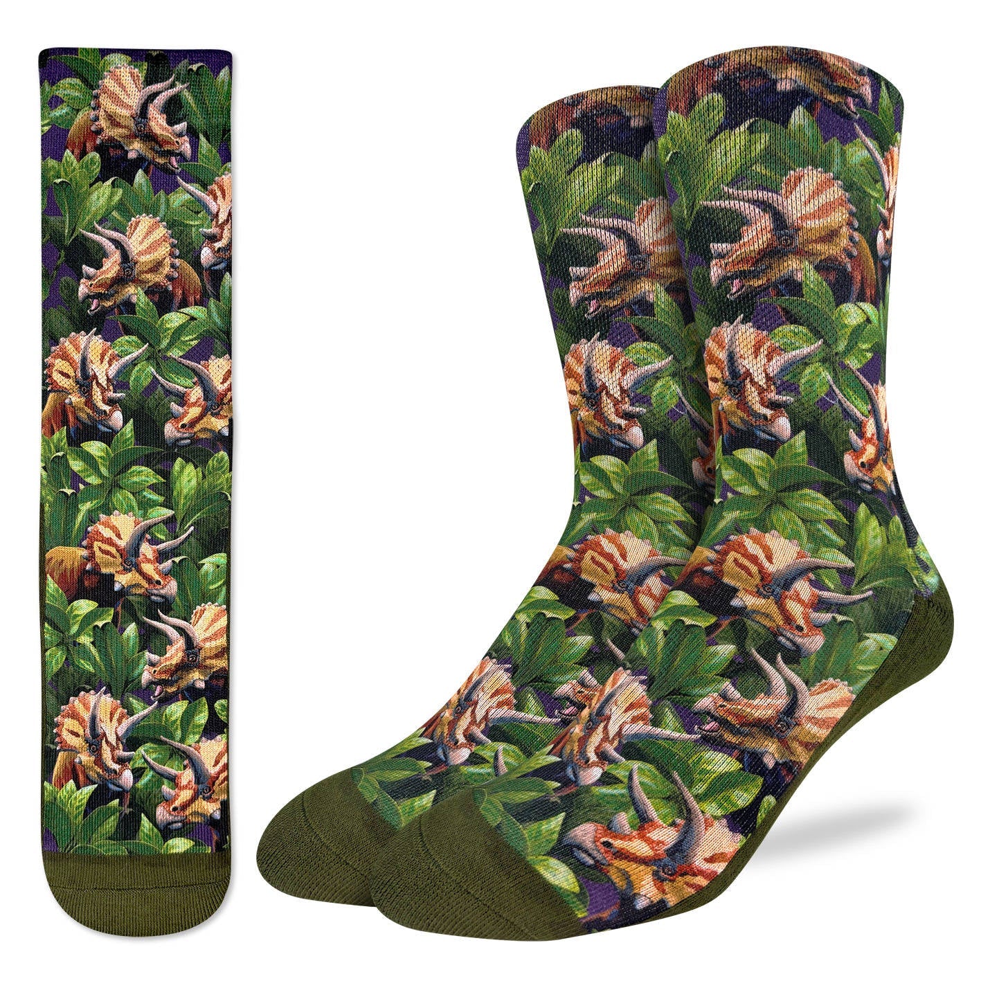 Men's Triceratops in the Tropics Socks