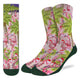 Men's Christmas Flamingos on the Beach Socks