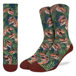 Men's Tyrannosaurus Rex in the Tropics Socks