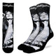 Men's The Rolling Stones, Mick Jagger in Black & White Socks