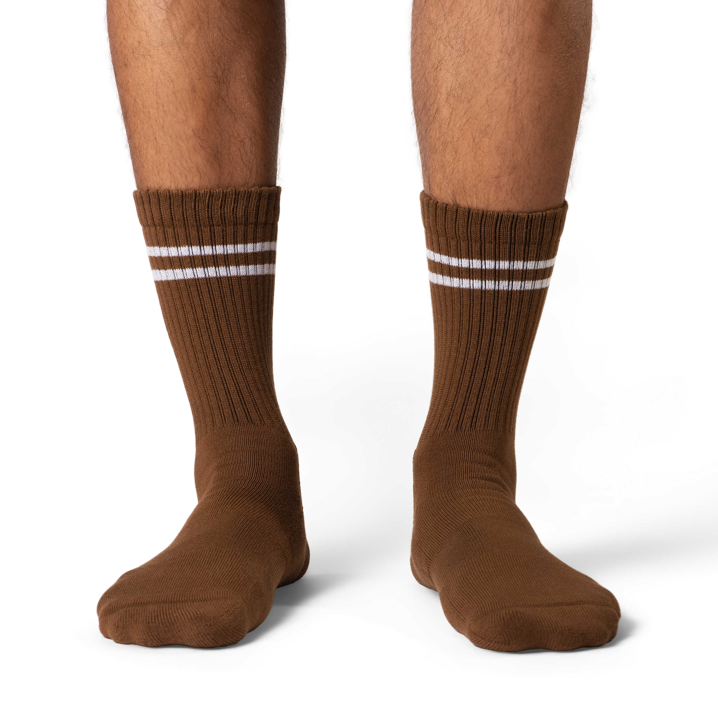 Men's Athletic Socks, Camel Brown