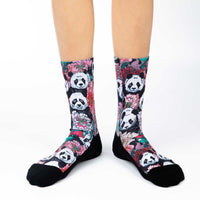 Women's Floral Pandas Socks