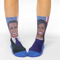 Women's Michelle & Barack Obama Socks