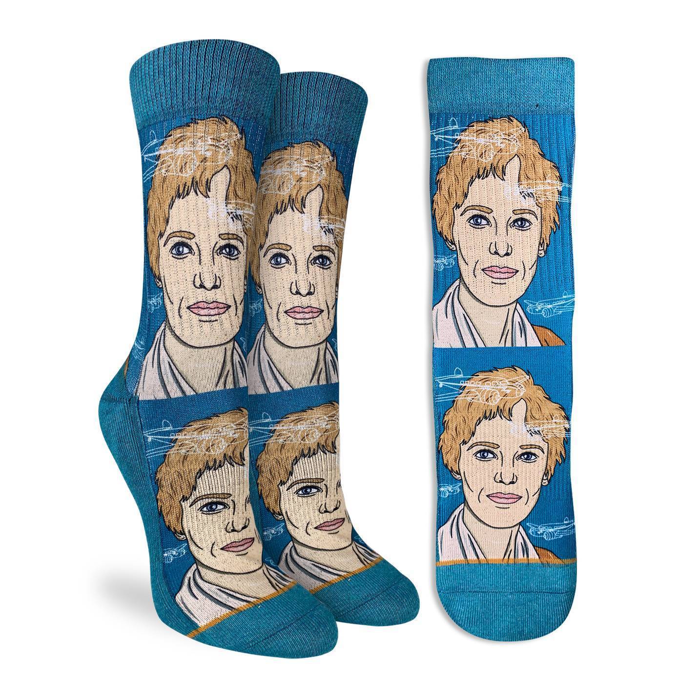 Women's Amelia Earhart Portrait Socks